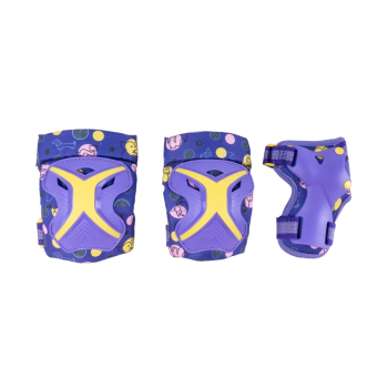 Набор защиты Tech Team Safe Fit Kids 3.0 Purple (Фиолетовый) Размер L